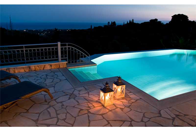  Villa Ersi pool at night