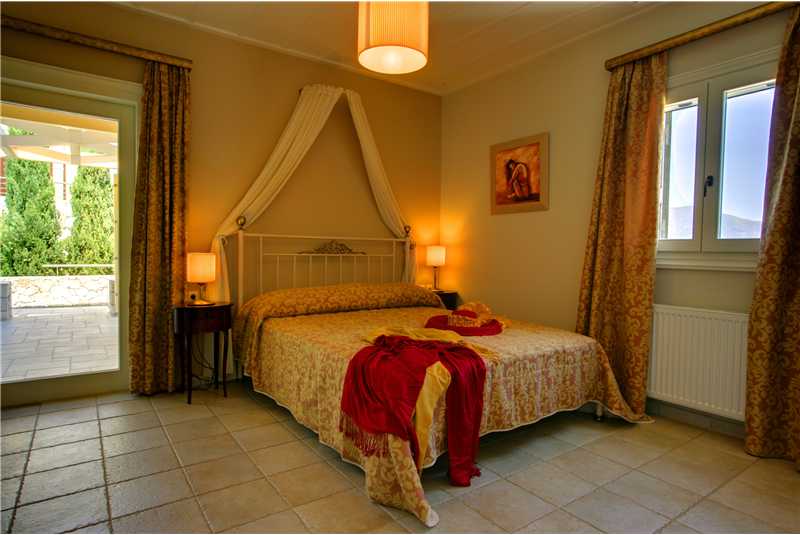 Villa Levanda master double bedroom with private balcony and en suite shower room