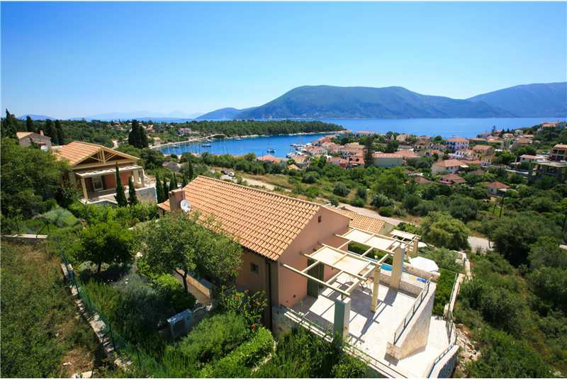 Villa Levanda with views of the island of Ithaca